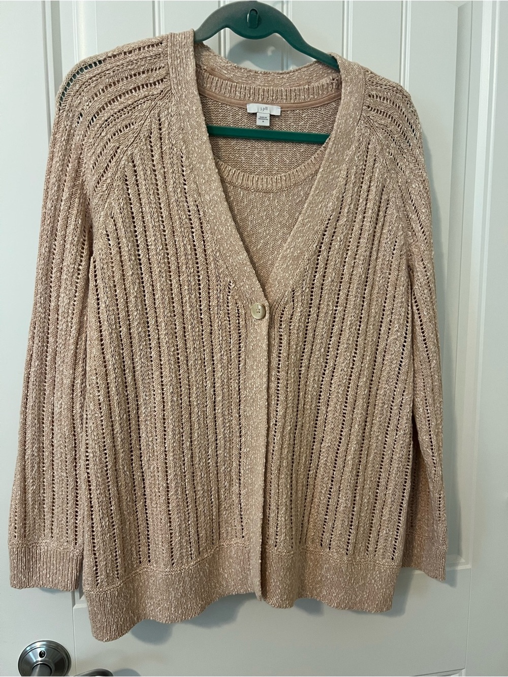 J.Jill blush pink sweater twin set - size M